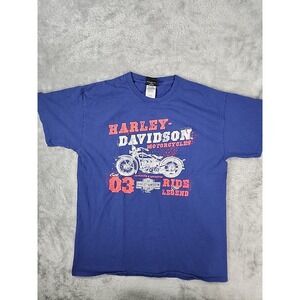 Harley Davidson‎ Shirt Large Fosters Tuscumbia Alabama Natchez Trace Biker Cycle